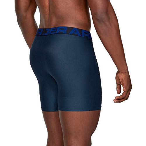 Under Armour Tech 6in 2 Pack Ropa Interior, Hombre, Azul (Academy/Mod Gray Light Heather (409), M Under Armour Tech 6in 2 Pack Ropa Interior, Hombre, Azul (Academy/Mod Gray Light Heather (409), M
