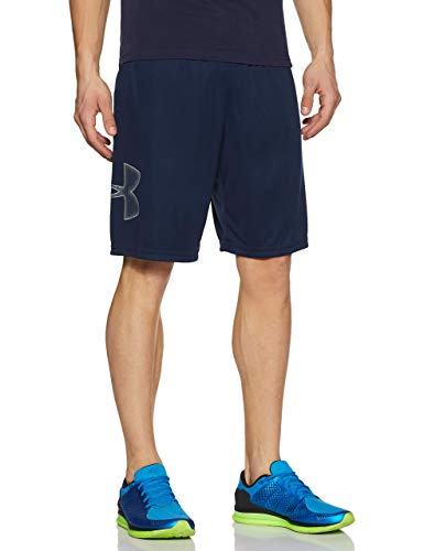 Under Armour Tech Graphic Short Pantalón Corto, Hombre, (Academy/Steel (409), L