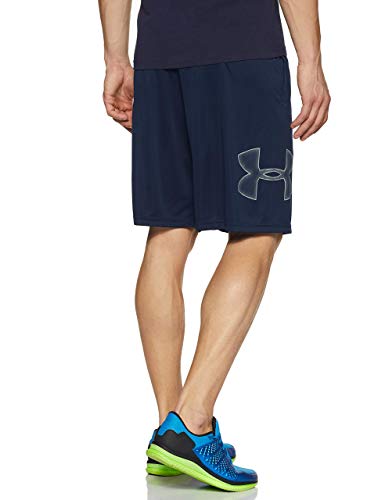 Under Armour Tech Graphic Short Pantalón Corto, Hombre, (Academy/Steel (409), L