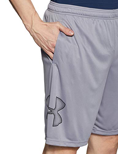 Under Armour Tech Graphic Short Pantalón Corto, Hombre, (Steel/Black (035), XL