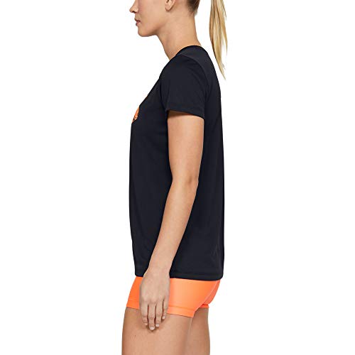 Under Armour Tech SSC Graphic Camisa Manga Corta, Mujer, Negro, MD