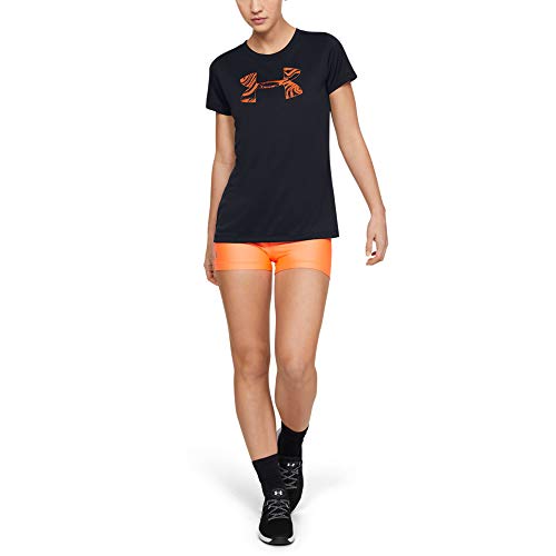 Under Armour Tech SSC Graphic Camisa Manga Corta, Mujer, Negro, MD