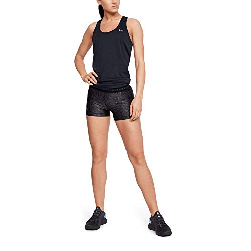 Under Armour Tech Tank - Solid Camiseta Para Correr, Camiseta Ancha Para Mujer Mujer Negro (Black/Metallic Silver 001) XS Under Armour Tech Tank - Solid Camiseta Para Correr, Camiseta Ancha Para Mujer Mujer Negro (Black/Metallic Silver 001) XS