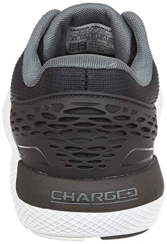 Under Armour UA Charged Rogue 2, Cómodo Calzado De Hombre, Zapatillas para Correr, Negro (Black/Halo Gray/White), 40 EU