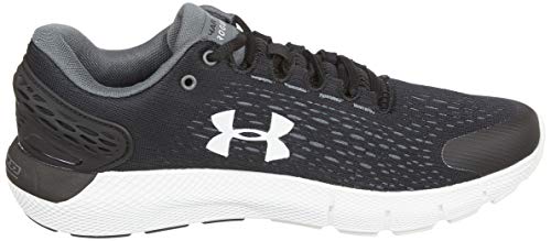 Under Armour UA Charged Rogue 2, Cómodo Calzado De Hombre, Zapatillas para Correr, Negro (Black/Halo Gray/White), 40 EU