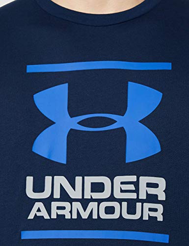 Under Armour UA GL Foundation Short Sleeve tee, Camiseta Hombre, Azul (Academy/Steel/Royal (408)), M Under Armour UA GL Foundation Short Sleeve tee, Camiseta Hombre, Azul (Academy/Steel/Royal (408)), M