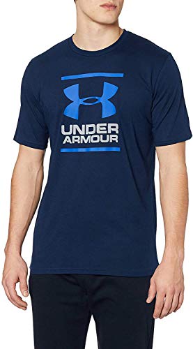Under Armour UA GL Foundation Short Sleeve tee, Camiseta Hombre, Azul (Academy/Steel/Royal (408)), M Under Armour UA GL Foundation Short Sleeve tee, Camiseta Hombre, Azul (Academy/Steel/Royal (408)), M