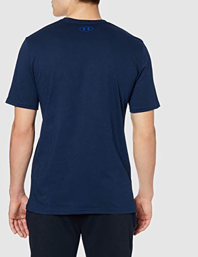 Under Armour UA GL Foundation Short Sleeve tee, Camiseta Hombre, Azul (Academy/Steel/Royal (408)), M