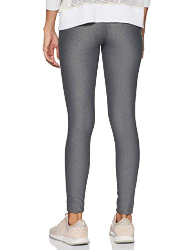 Under Armour UA Heatgear Leggings, Mujer, (Charcoal Light Heather/Charcoal Light Heather/Metallic Silver (019), S