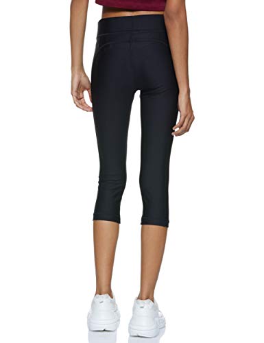 Under Armour UA Heatgear Leggings, Mujer, Negro (Black/Black/Metallic Silver (001), M