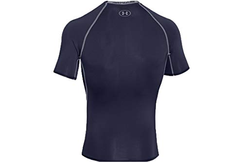 Under Armour UA Heatgear Short Sleeve Camiseta, Hombre, NavyAzul (Midnight Navy/Steel (410), XL Under Armour UA Heatgear Short Sleeve Camiseta, Hombre, NavyAzul (Midnight Navy/Steel (410), XL