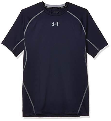 Under Armour UA Heatgear Short Sleeve Camiseta, Hombre, NavyAzul (Midnight Navy/Steel (410), XL Under Armour UA Heatgear Short Sleeve Camiseta, Hombre, NavyAzul (Midnight Navy/Steel (410), XL