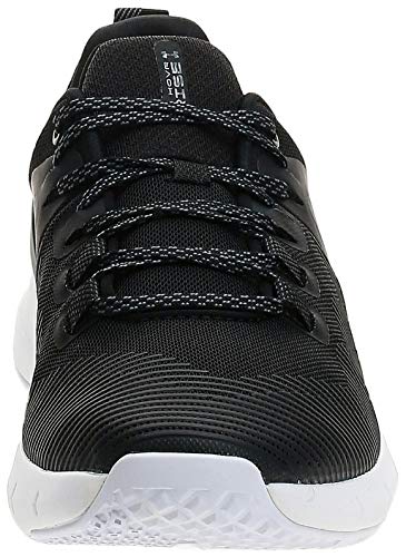 Under Armour UA HOVR Rise, Zapatillas Deportivas para Interior Hombre, Negro (Black/White/White (001) 001), 44.5 EU