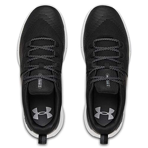 Under Armour UA HOVR Rise, Zapatillas Deportivas para Interior Hombre, Negro (Black/White/White (001) 001), 44.5 EU