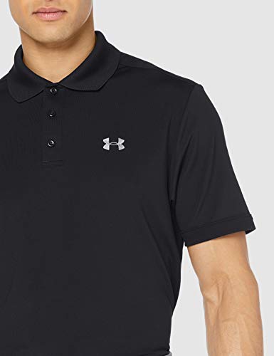 Under Armour UA Performance Polo, Hombre, Negro (Black/Steel 001), 2XL Under Armour UA Performance Polo, Hombre, Negro (Black/Steel 001), 2XL