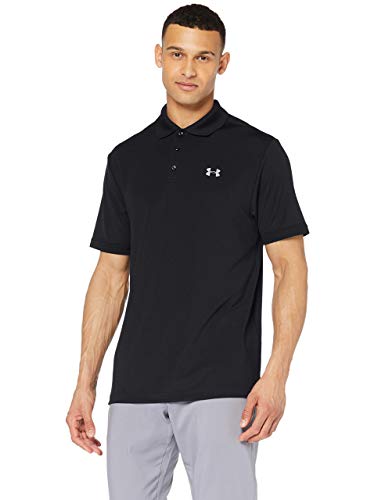 Under Armour UA Performance Polo, Hombre, Negro (Black/Steel 001), 2XL Under Armour UA Performance Polo, Hombre, Negro (Black/Steel 001), 2XL