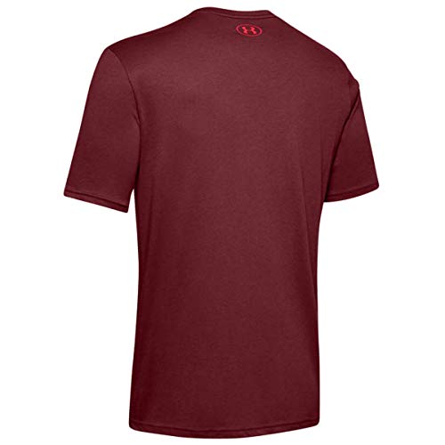 Under Armour UA Team Issue Wordmark Camiseta de Manga Corta para Hombre con diseño gráfico, Ropa de Deporte y Fitness para Hombre, Hombre, Manga Corta, 1329582, Córdoba (615)/Halo Gray, S