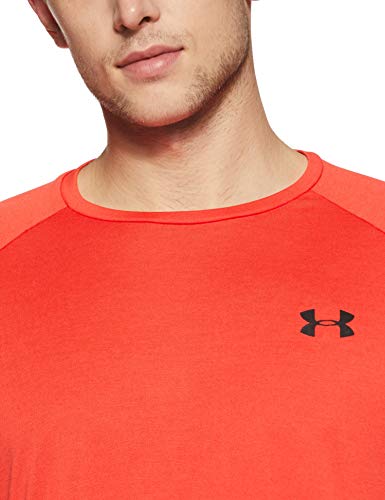 Under Armour UA Tech 2.0 SS tee Camiseta, Hombre, Rojo (Radio Red/Black 890), L