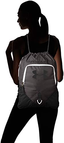 Under Armour UA Undeniable Sackpack Bolsa de Equipaje, Unisex Adulto, Gris (Graphite/Black/White 040), Talla única