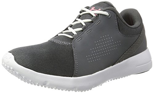 Under Armour UA W Squad, Zapatillas Deportivas para Interior Mujer, Gris (Rhino Gray), 38 EU Under Armour UA W Squad, Zapatillas Deportivas para Interior Mujer, Gris (Rhino Gray), 38 EU