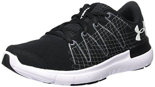 Under Armour UA W Thrill 3, Zapatillas de Running Mujer, Negro (Black/Rhino Gray/White 001), 44.5 EU