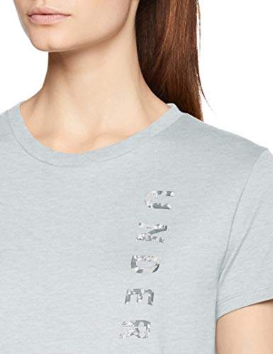 Under Armour Vertical WM Graphic Classic Crew Camiseta, Mujer, Gris (Mod Gray Light Heather/Orange Dream 011), S Under Armour Vertical WM Graphic Classic Crew Camiseta, Mujer, Gris (Mod Gray Light Heather/Orange Dream 011), S