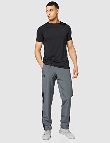 Under Armour Vital Woven Pants, pantalón de chándal Hombre, Negro (Pitch Gray/Black/Black), S