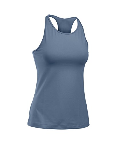 Under Armour Women's StudioLux Shine Tank, Aurora Purple (767)/Mid Gray, X-Large