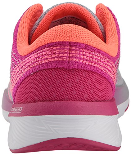 Under Armour Women's Threadborne Push Training Shoes, Zapatillas Deportivas, Overcast Gray 102 Tropic Pink, 35 EU