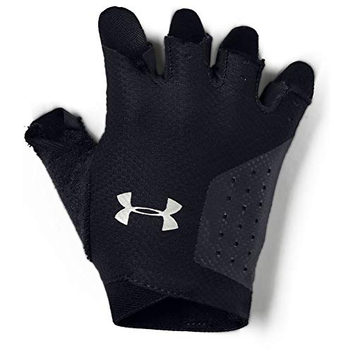 Under Armour Women's Training Glove Guantes, Mujer, Negro (Black/Silver 001), S Under Armour Women's Training Glove Guantes, Mujer, Negro (Black/Silver 001), S