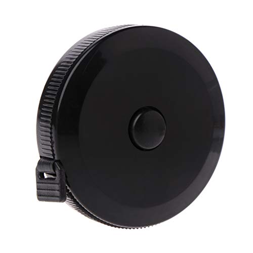 UNFAIR Cintas De Negro 1,5 Pulgadas / 60 Ferias, Encoger Herramientas De Doble Cara, Mini Cinta Métrica Flexible En Auto con ABS UNFAIR Cintas De Negro 1,5 Pulgadas / 60 Ferias, Encoger Herramientas De Doble Cara, Mini Cinta Métrica Flexible En Auto con ABS