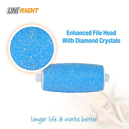 UNI RIGHT Electric Foot File, Pedicure Feet Care Machine with 2 Rollers, Dead Skin Removal,Hard Foot Skin Smooth Exfoliating for Foot Spa/Rechargeable Pedicure Hard Skin Remover (Roller Head) … UNI RIGHT Electric Foot File, Pedicure Feet Care Machine with 2 Rollers, Dead Skin Removal,Hard Foot Skin Smooth Exfoliating for Foot Spa/Rechargeable Pedicure Hard Skin Remover (Roller Head) …