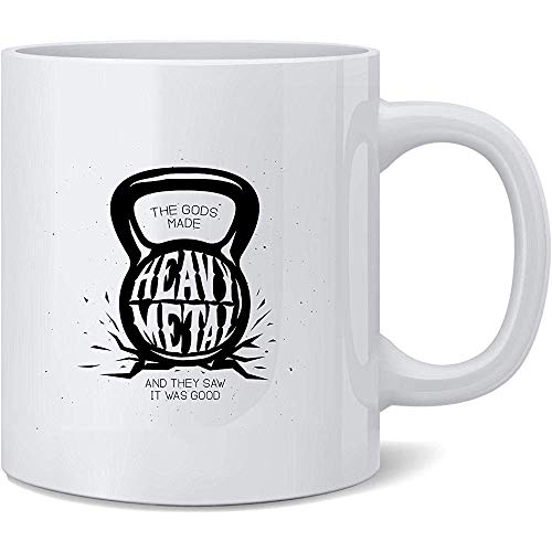 Único Tazas,Porcelana Taza Té Café,Taza De Desayuno,Kettlebell The Gods Made Heavy Metal Gym Fitness Gift Para Bodas Aniversario,Día Del Padre/Madre,Cumpleaños