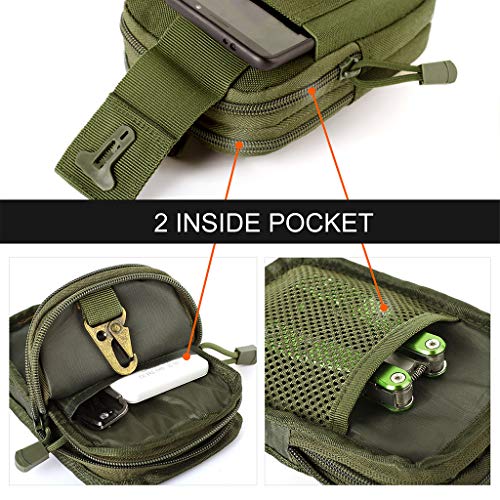 Unigear Bolsa Cintura 1018D Riñoneras Hombre Bolso Cinturón + Mosquetón Táctico Unigear Bolsa Cintura 1018D Riñoneras Hombre Bolso Cinturón + Mosquetón Táctico
