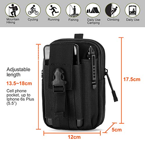 Unigear Bolsa Cintura 1018D Riñoneras Hombre Bolso Cinturón + Mosquetón Táctico Unigear Bolsa Cintura 1018D Riñoneras Hombre Bolso Cinturón + Mosquetón Táctico