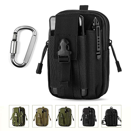 Unigear Bolsa Cintura 1018D Riñoneras Hombre Bolso Cinturón + Mosquetón Táctico