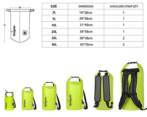 Unigear Bolsa Estanca 2L~40L Seca Impermeable + Funda De Movíl Camping Playa Unigear Bolsa Estanca 2L~40L Seca Impermeable + Funda De Movíl Camping Playa