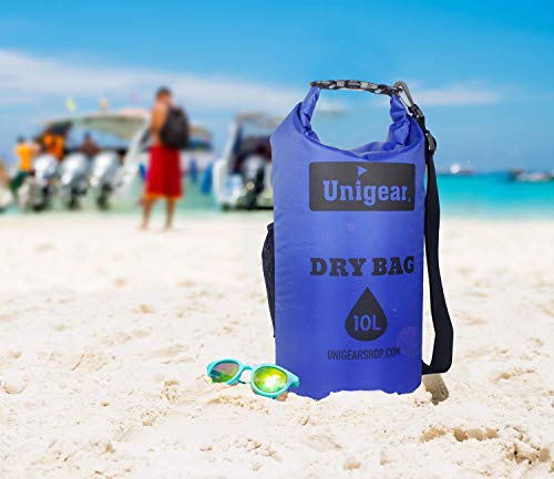 Unigear Bolsa Estanca Ligero Bolsa Impermeable Playa 2L/5L/10L/20L + Funda De Movíl Bolsa Seca Estanca 210T Tela Ligero Resistente PVC Mochila Acuáticos para Playa Rafting Kayak Camping Esquí Pesca