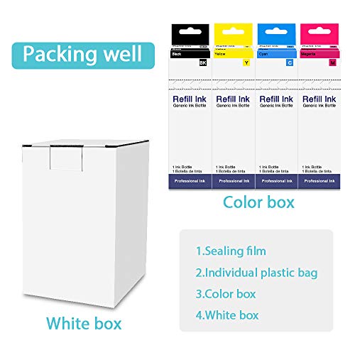 UniPlus Kit de Recarga, 4x 100ml Kit de Recarga Cartuchos de Tinta HP301 HP302 para Brother, HP, Epson, Canon, DELL, Lexmark Impresoras Cartuchos de Tinta Recargables y Sistemas CISS (BK/C/M/Y) UniPlus Kit de Recarga, 4x 100ml Kit de Recarga Cartuchos de Tinta HP301 HP302 para Brother, HP, Epson, Canon, DELL, Lexmark Impresoras Cartuchos de Tinta Recargables y Sistemas CISS (BK/C/M/Y)