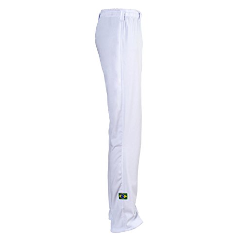 Unisex Blanco Brasil Capoeira Artes Marciales Abada Elástico Pantalones 5 Tallas (L) Unisex Blanco Brasil Capoeira Artes Marciales Abada Elástico Pantalones 5 Tallas (L)