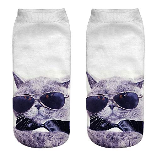Unisex Divertido Calcetines Lindos 3D Moda Gato Impreso Calcetines Casuales Calcetines Para Mujer Lindo Tobillo De Corte Bajo Unisex Divertido Calcetines Lindos 3D Moda Gato Impreso Calcetines Casuales Calcetines Para Mujer Lindo Tobillo De Corte Bajo