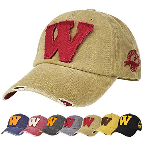 Unisex Verano Gorra De Béisbol Algodón Color Sólido Gorra Snapback Casuales Letra W Sombrero Vaquero Gorra Trucker Molienda Borde Haga Viejo Sombrero para Hombres Mujeres (Caqui) Unisex Verano Gorra De Béisbol Algodón Color Sólido Gorra Snapback Casuales Letra W Sombrero Vaquero Gorra Trucker Molienda Borde Haga Viejo Sombrero para Hombres Mujeres (Caqui)