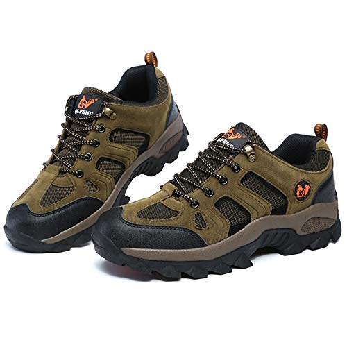 Unisex Waterproof Calzado De Senderismo Zapatillas Impermeable para Mujer Enviar Calcetines Verde del Ejército 41 EU