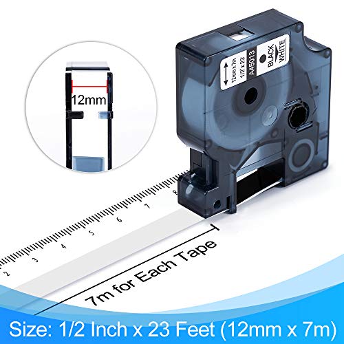 Unistar – Cinta de Etiquetas Compatible para Usar en Lugar de Dymo 45013 S0720530 Negro sobre Blanco Cinta Cassette Cintas de Etiquetas Compatible para Dymo LabelManager 160, 3-Pack 12 mm x 7 m Unistar – Cinta de Etiquetas Compatible para Usar en Lugar de Dymo 45013 S0720530 Negro sobre Blanco Cinta Cassette Cintas de Etiquetas Compatible para Dymo LabelManager 160, 3-Pack 12 mm x 7 m