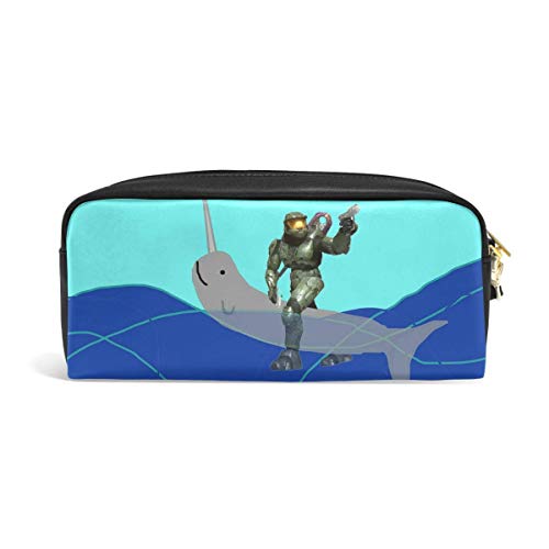 Uniwhale Master Chief - Estuche con cremallera para lápices y bolígrafos, para niños, niñas, adolescentes, colegios, material de escritura