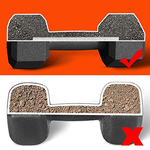 UNKB Par de fitness hogar hexagonal con mancuernas de los hombres de 10 kg 15kg20 de Mujeres Eco-Friendly goma mancuernas, barras de entrenamiento de fuerza for señoras de los hombres niños, for las s