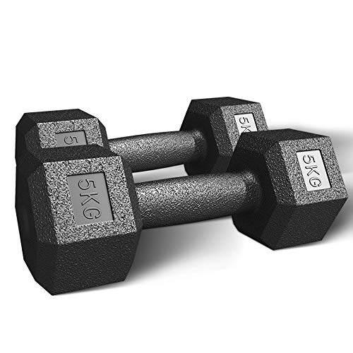 UNKB Par de fitness hogar hexagonal con mancuernas de los hombres de 10 kg 15kg20 de Mujeres Eco-Friendly goma mancuernas, barras de entrenamiento de fuerza for señoras de los hombres niños, for las s