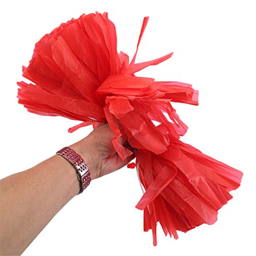 Unknow Husmniors Pompones de porristas Deportes Danza Alegría Equipo de plástico Espíritu Animado Fiesta Baile Suministros Deportivos,Rojo Unknow Husmniors Pompones de porristas Deportes Danza Alegría Equipo de plástico Espíritu Animado Fiesta Baile Suministros Deportivos,Rojo