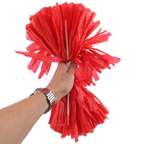 Unknow Husmniors Pompones de porristas Deportes Danza Alegría Equipo de plástico Espíritu Animado Fiesta Baile Suministros Deportivos,Rojo Unknow Husmniors Pompones de porristas Deportes Danza Alegría Equipo de plástico Espíritu Animado Fiesta Baile Suministros Deportivos,Rojo