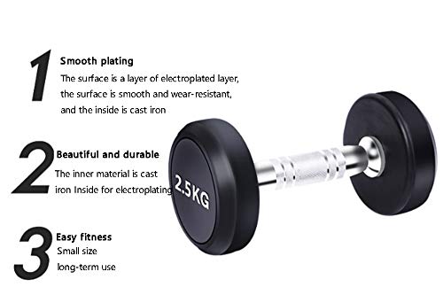 Unknow Mancuernas uno para la Venta, Pesas Redondas fijas con Mancuernas Levantamiento de Pesas Gimnasio Pesas Unisex para Entrenamiento en el hogar y en el Unknow Mancuernas uno para la Venta, Pesas Redondas fijas con Mancuernas Levantamiento de Pesas Gimnasio Pesas Unisex para Entrenamiento en el hogar y en el